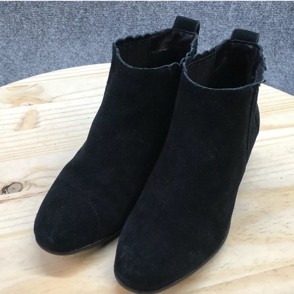 Jack Rogers Womens Chelsea Ankle Booties Black Suede Low Heel size 10 - Picture 3 of 11